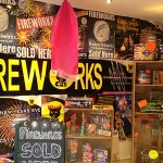 London Fireworks Shop Product Display